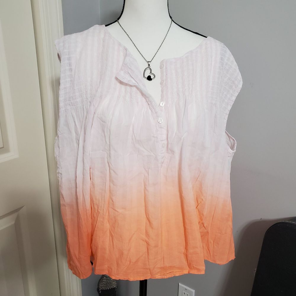 Free People Little Bit of Something ombre top NWT